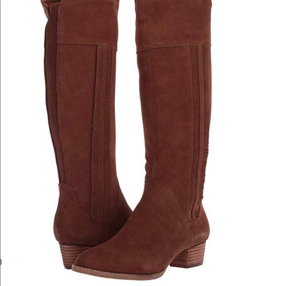 🆕 Blondo‎ Women's Brown Nestle Knee High Suede Waterproof Boots Size 10 - Picture 1 of 7